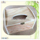 Carved Hinged Mdf Pine Paulownia Wood Tissue Box thumbnail-2