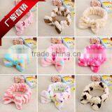 N183 New Products Headband Cute Bowknot Headband in Coral Velvet thumbnail-5