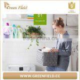 Felt Weaving Storage Basket With Leather Handles Felt Laundry Basket thumbnail-3