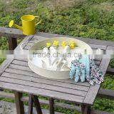 Fancy Round Colorful Printed Custom Metal Tin Dinner Plate Tin Tray Antislip Bar Serving Tin Trays thumbnail-2