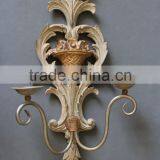 MW-0009-02 Silver Hanging Wall Candle Holder With Metal thumbnail-2