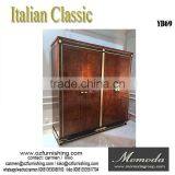 YB69 New Model Design Italian Royal Baroque Style Luxury Solid Wood Bedroom Furniture for Sale thumbnail-4