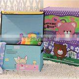Cartoon Oxford Cloth Storage Boxes,fabric Non Woven Storage Bins,collapsible Foldable Storage Packing Box With Lid and Handle, thumbnail-2