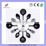 2015 Kitchen Design Creative Wall Clock With Plastic Fork And Spoon thumbnail-4