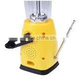 Solar Hand Crank Dynamo Camping Tent Lantern Lamp Am/fm Radio 8led Phone Charger thumbnail-6