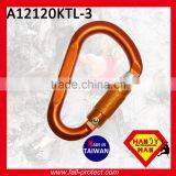 25KN Quicklock Triple Lock Rock Climbing Aluminum Carabiner For Rescue thumbnail-1
