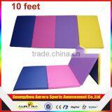Pick Up Only! Gymnastic Mat 10' x 4' x 2 Folding, Yoga, Pilates, 4-colors Mat