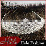Crystal Cheap Wedding Fashion Rhinestone Crown Bridal Hair Accessories Halo H172-058 thumbnail-1