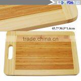 New 2016 Organic Bamboo Cutting Boards - Large Kitchen Cutting Board and Wooden Cheese Board - Wooden Pallets and Juice Drip Tra thumbnail-3