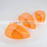 Set of 3pcs Plastic Salad Measuring Bowl in Trilateral Figure thumbnail-2