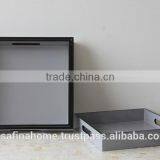 Square Colored Laquer Serving Tray thumbnail-1