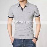 High Quality Short Sleeve 100% Cotton Rib Cuff Custom Polo Shirt Design Wholesale thumbnail-5