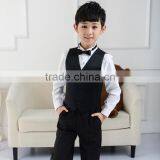 Fashion New Style Black Boys Waistcoat Sets Suit thumbnail-4