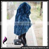 CX-G-C-03 Lovely Girls Coat Casual Wear Rabbit Fur Cardigan Hoodies Children's Clothes thumbnail-2