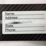 Custom Logo Carbon Fiber Luggage Tags Carbon Fiber Logo Luggage Pendant Tags 2017 thumbnail-1