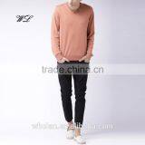 Custom Knitted Man Fitted Sweater Plain Bright Colored Sweaters Knit Fabric thumbnail-3
