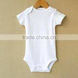 Soft Cotton Newborn Baby Boys Girls Clothes Infant Jumpsuit Bodysuit Plain Color Baby Romper thumbnail-1