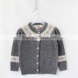 Girls Snowflake Pattern Knitted Christmas Sweater thumbnail-2