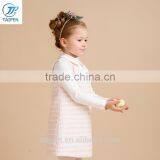 2017 Spring Tweed Fabric Dress Designs For Girl A-line Girls Sleeveless Party Dress thumbnail-4