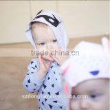 Cute Hooded Romper 100%Cotton Newborn Baby Clothes thumbnail-3
