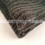 Myfur Adult Winter Striped Scarf With Real Natural Raccoon Fur Pom Poms thumbnail-4