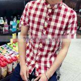 Plaid Shirt Sleeves With Cultivate One's Morality Business thumbnail-4