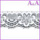 China Diamond Lace for Wedding Design Embroidery Bridal Sewing Lace Trim for Women Dress thumbnail-6