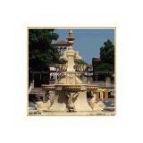Hand Carved Stone Fountain, Outdoor Garden Water Fountain (YKOF-05) thumbnail-2