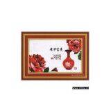 Y09052807 Beautiful Flowers Series Bloody Rose Butterfly Dance Cross Stitch -As The Picture thumbnail-1