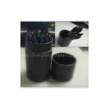 Black Wood Color Pencil Set(round Kraft Paper Box)