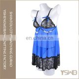 Blue black lace thin sheer sexy underwear cheap japanese women sexy lingerie