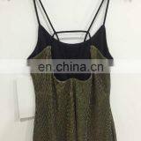2017 Summer Metallic Backless Condole Belt Camisole thumbnail-3