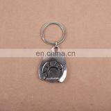 BSCI promotional customized metal supermarket shopping cart coin keyring