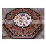 Coffee Inlay Marble Table Top, Exclusive Marble Inlay Table