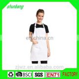 2015 promotional restaurant ladies long apron with front pocket