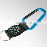 Navigation Compass Keychain Carabiner Keychain With Webbing thumbnail-1