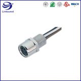 Screw Type 4 Pin M8 Metal Die-Casting Receptacle  Female for industrial wire harness