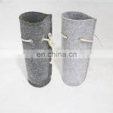 100% New Zealand Wool Felt Wine Bottle Bag and Wool Felt Pouch thumbnail-3