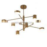Роскошный люстра современного дизайна, стильный декоративный золотой потолочный светильник thumbnail-2
