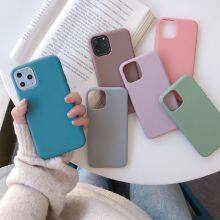 Cute Matte Solid Candy Phone Case for Iphone 11 Case 11 Pro Max Xs Max Xr Simple Silicone Case for Iphone 7 6s 8 Plus Soft CoverCute Matte S thumbnail-4