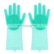 Silicone Gloves Scrubbed, Dish Scrubbing Glove, Magic Silicone Cleaning Gloves thumbnail-3