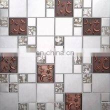 Glass Mosaic Mix Stone Golden Style Middle East Customer Favor
