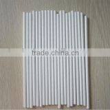 Plain Solid Color White Paper Drinking Straws for Party Favors