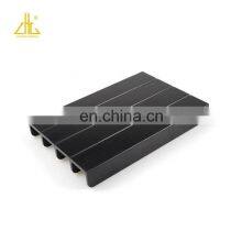 Black Powder Coating Aluminum Extruded Parts Custom For Industry ZHONGLIAN thumbnail-5