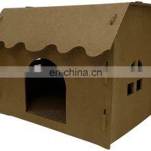 Custom Cat Furniture Cave Condo Cat Bed Scratching Board With Catnip Cat Corrugated Cardboard Scratcher House thumbnail-3
