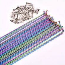 Wholesale 14G Steel Bicycle Spokes 26, 27.5, 29 Inch Bicycle Color Spokes thumbnail-3