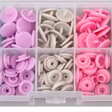 OEM Multi-Color Solid Color Round Marathon Running Number Bib Clip Plastic Race Running Bib Clips Buckle Plastic Snap Button thumbnail-3