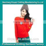 Fashion Ladies' Cotton Long Sleeve Blank Cotton T-shirt thumbnail-1