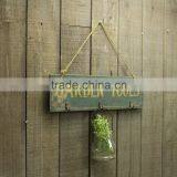 Vintage Handmade Customized Wooden Wall Pallet Sign With Hooks thumbnail-4