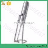 Milk Frother and Whisk in Stainless Steel With Stand and 2 Speed